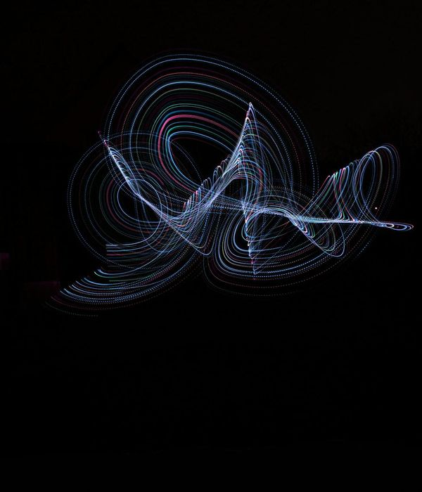 Abstract rhythmic lines representing daily movement and flow
